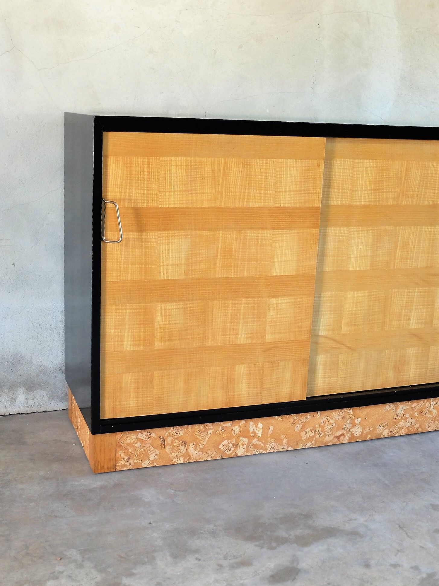 Buffet 1950 signed, lacquered black and sycamore