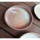 Lot of 4 deep plates made of vintage sandstone