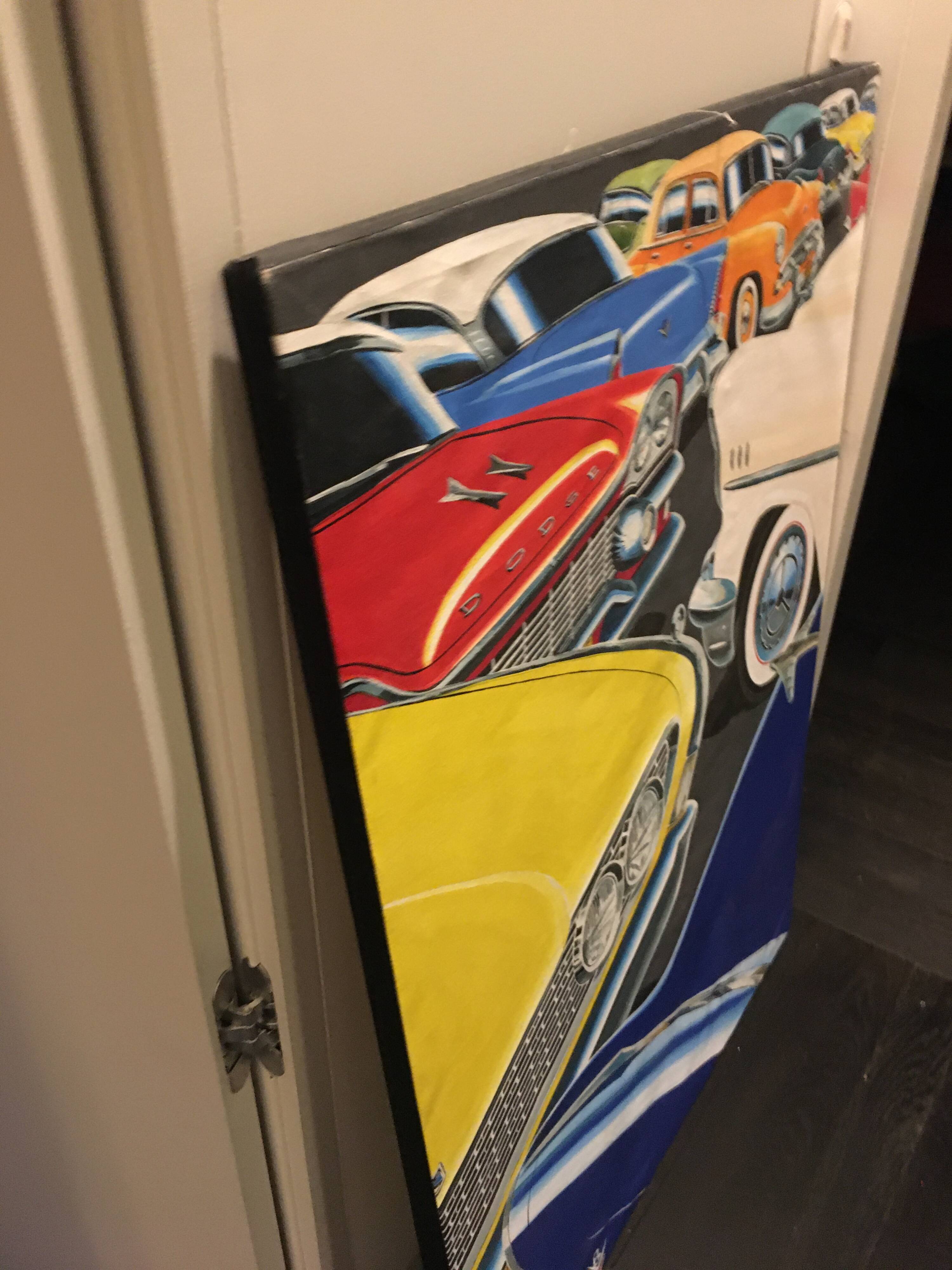American car painting from the 50s