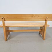 Banc vintage en frêne et en orme, Danemark, années 1960