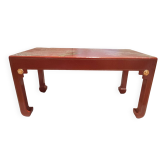 Small red lacquer table