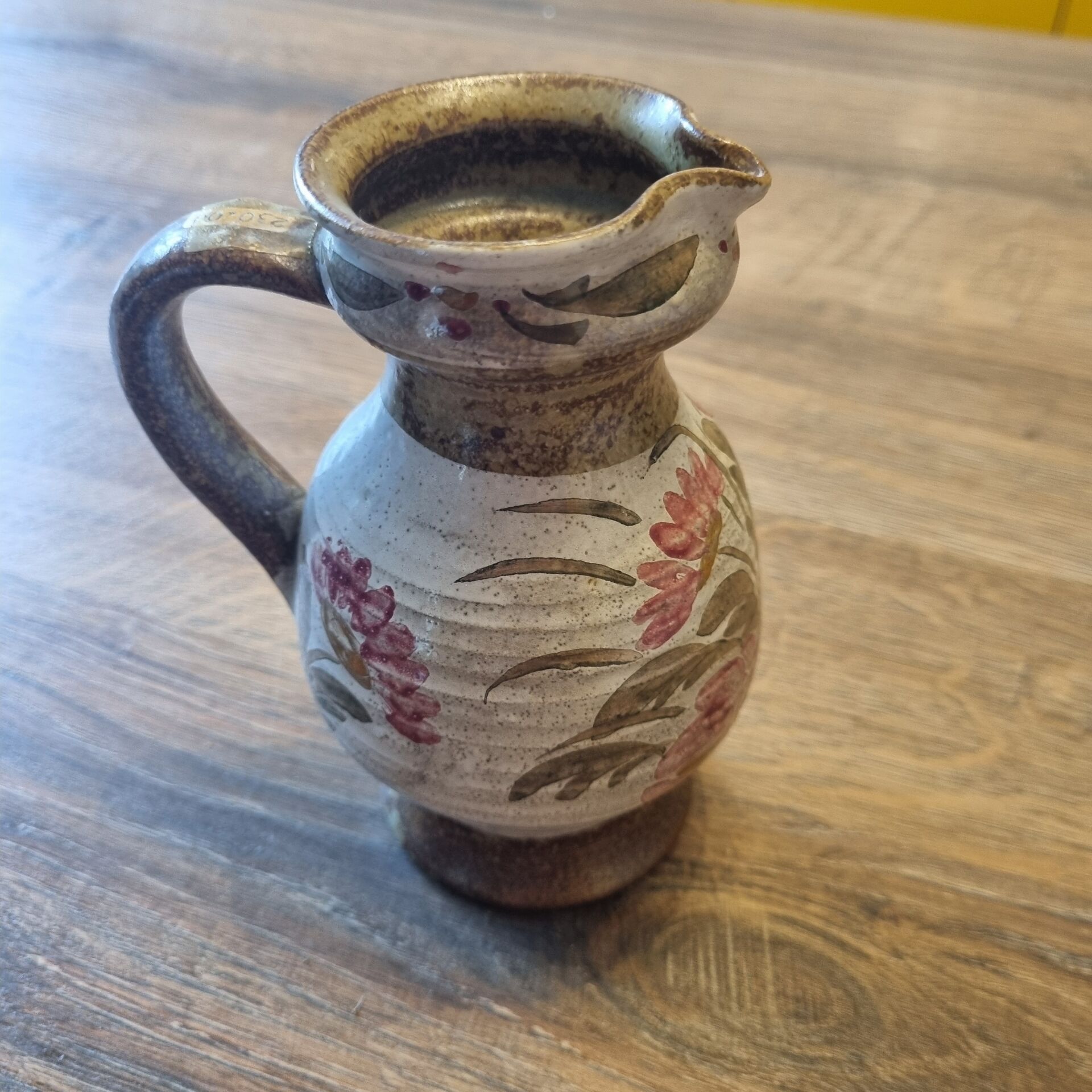 Ceramic stoneware pitcher Keraluc Quimper from the mid-20th century