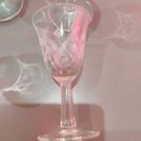 12 verres à liqueur ciselés art déco