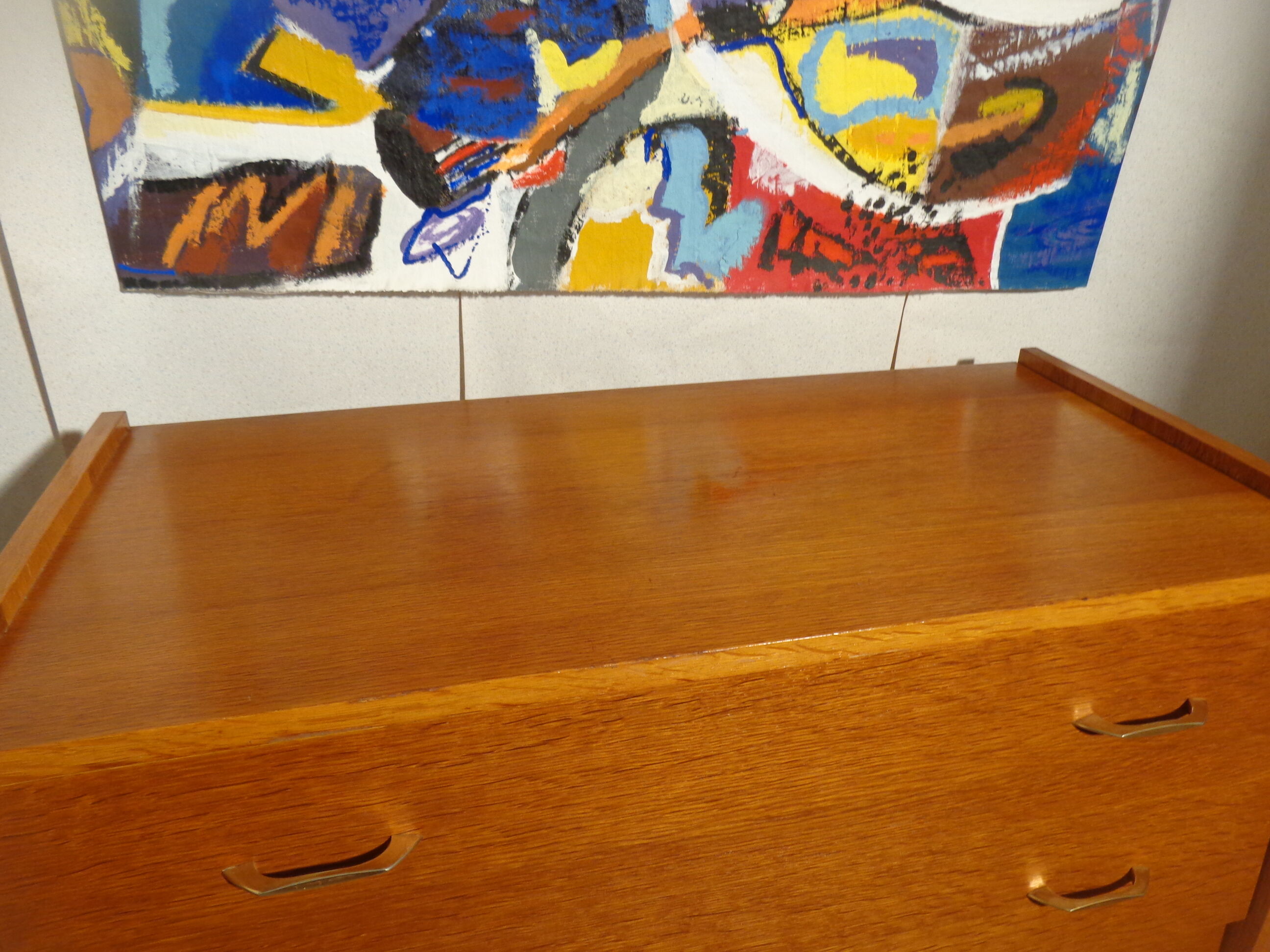 Vintage dresser 1960s light oak