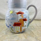 Vintage hand painted pitcher