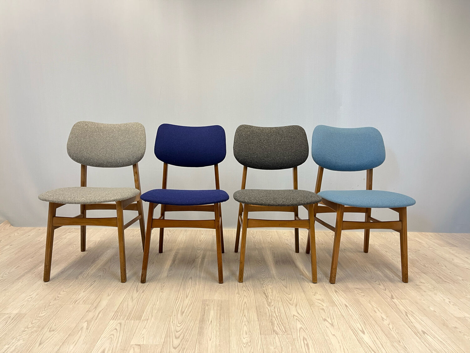 Set of four dining chairs