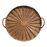 70's wicker tray