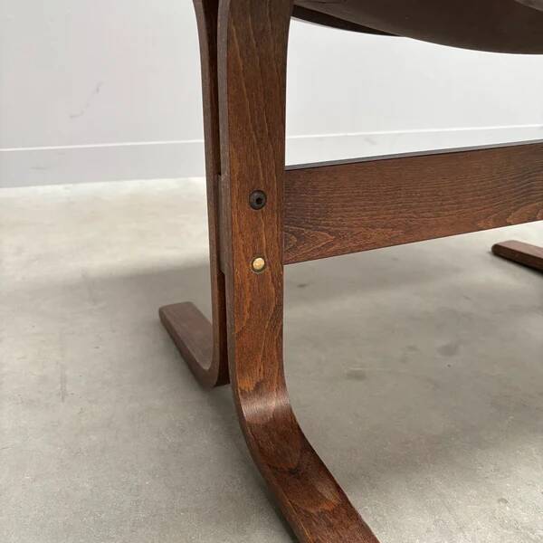 Fauteuil Siesta avec repose-pieds par Ingmar Relling, années 1960.