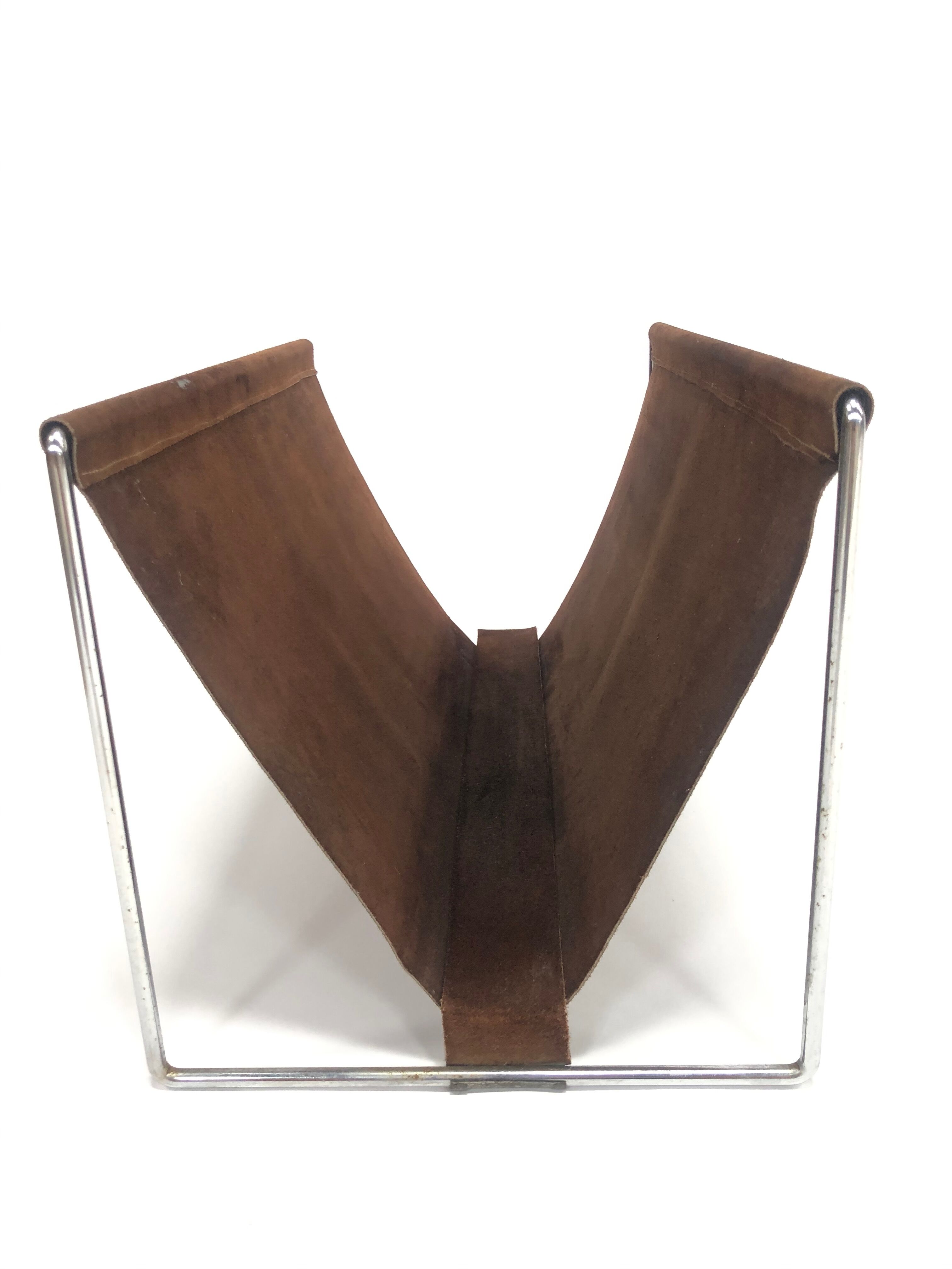 Porte magazines en métal, 60/70 design Pays-Bas