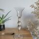Chandelier en verre transparent