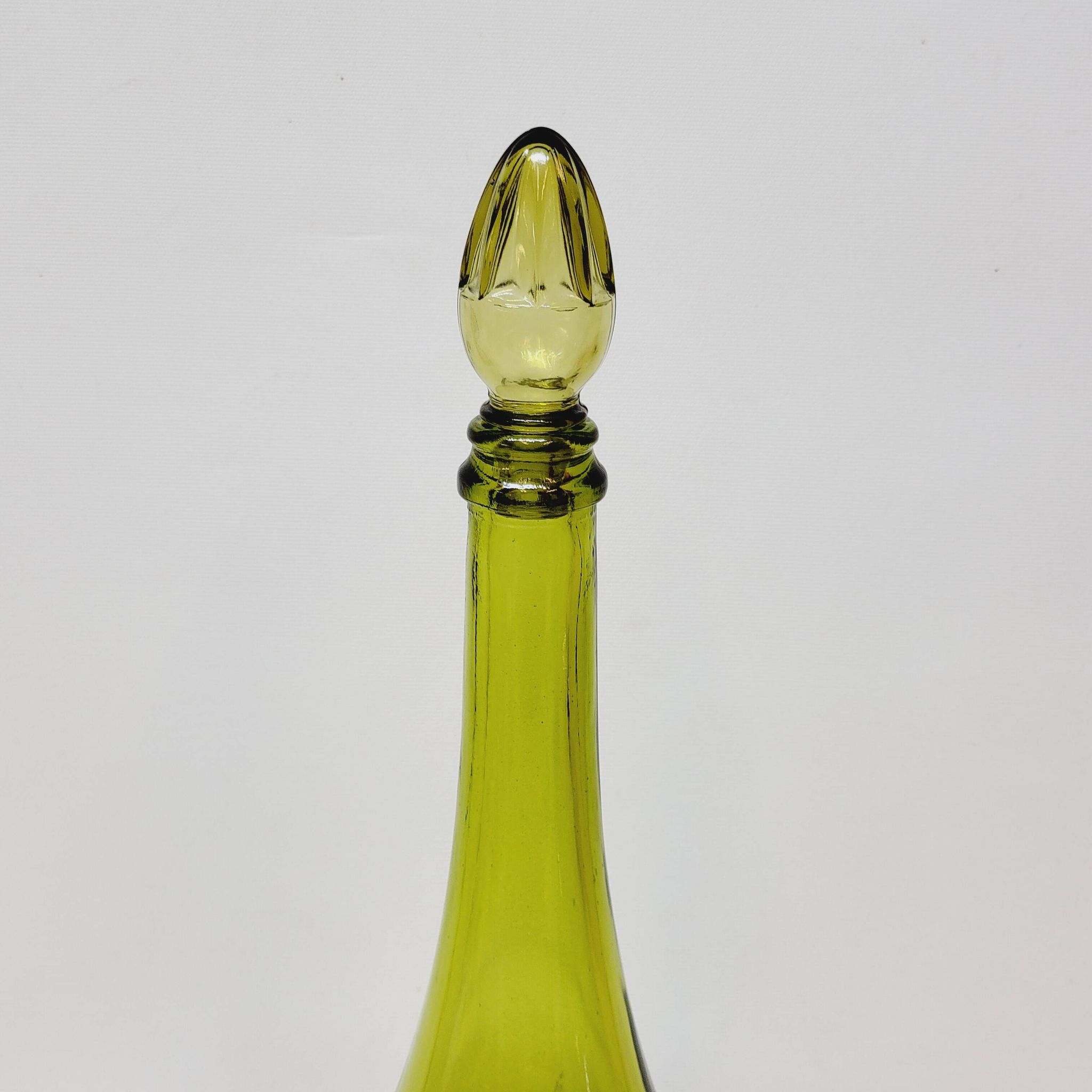 Carafe Italienne Vintage En Verre Vert