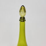 Carafe Italienne Vintage En Verre Vert