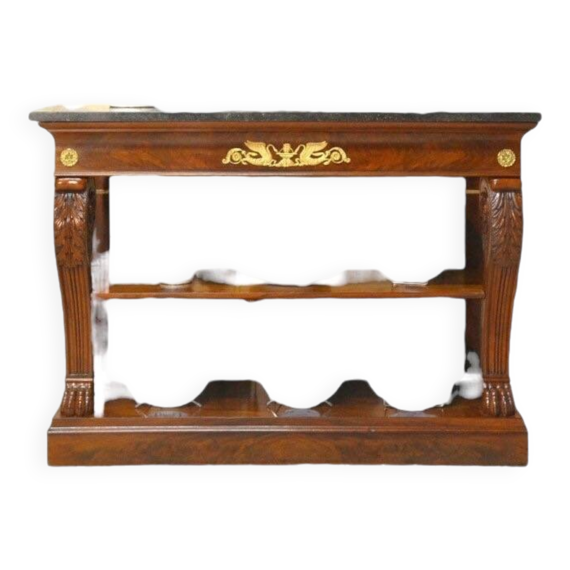 Mahogany console planter