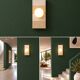 Ceramic zellige wall light