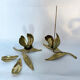 Lot de 2 fleurs laiton