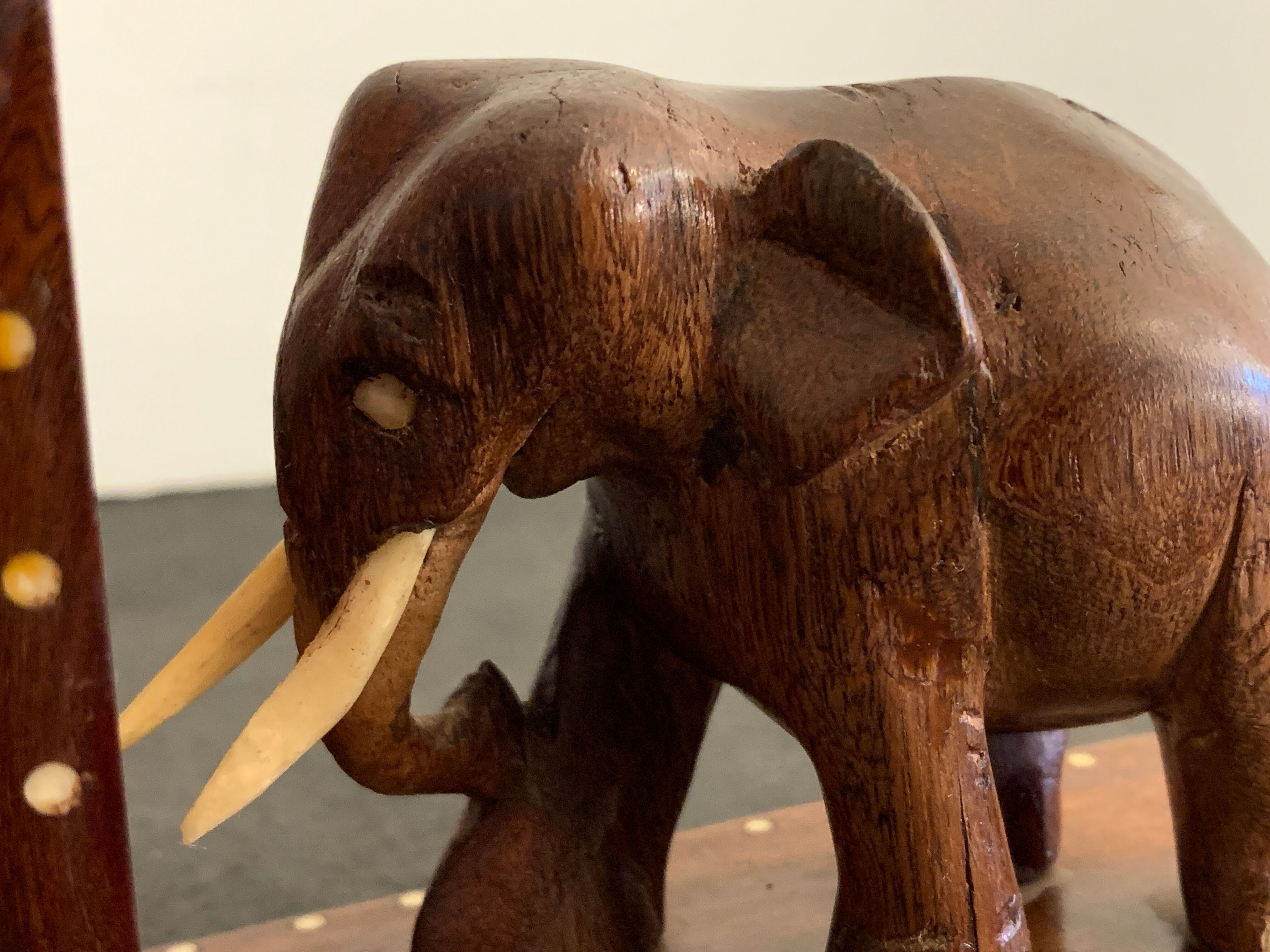 Pair of greenhouses books elephants in teak, 1970