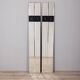 Pair of wall hangers with vintage 70s mirrors italian design