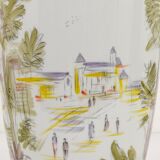 Large porcelain vase from the mid-century, hand-painted, Hutschenreuther, Selb, Germany, 1950s.