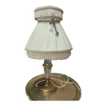 Table lamp in Hollywood Regency boudoir style from the 1950s.