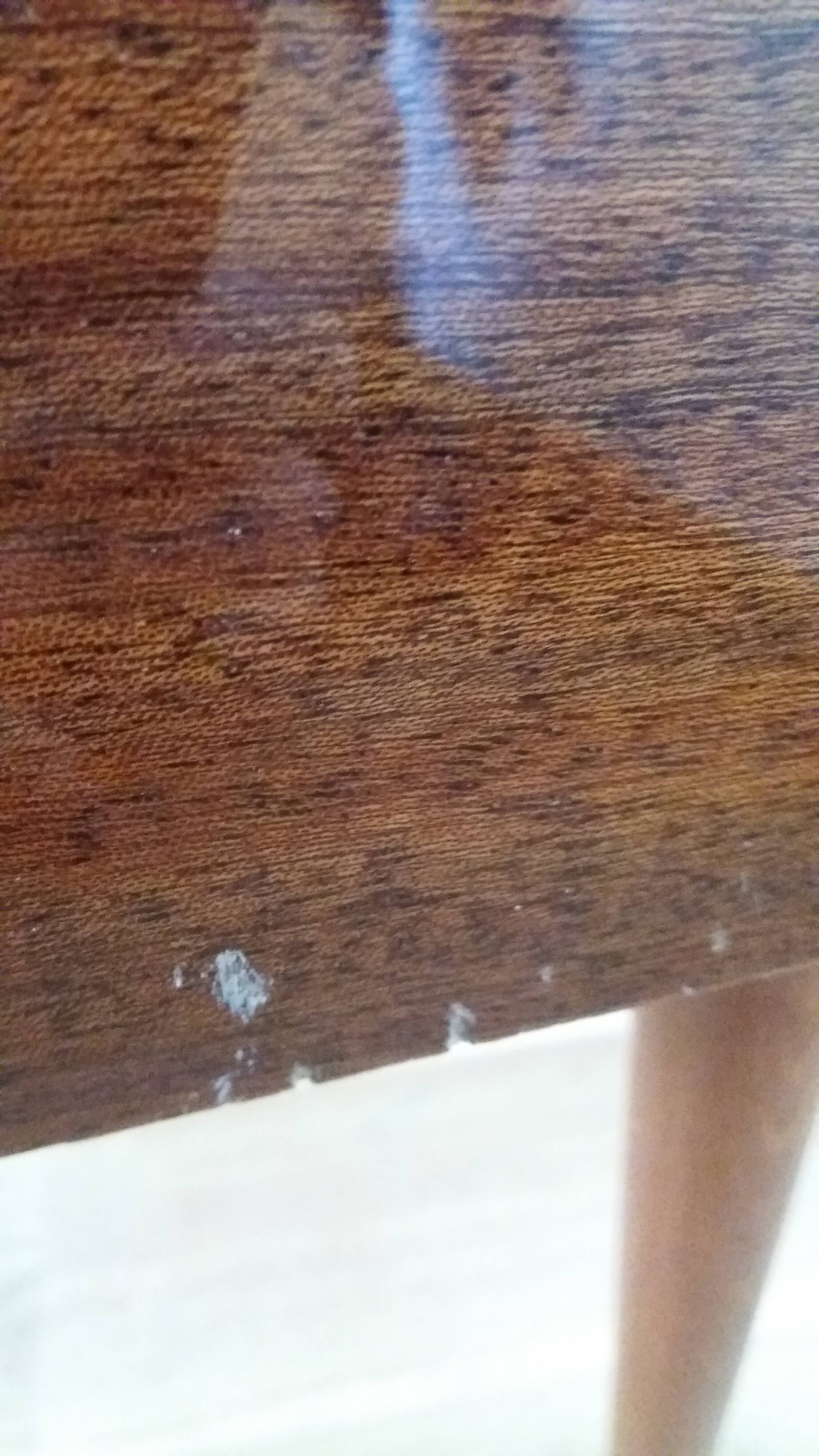 Spindle-legged bedside table