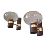 Pair of 70s sconces