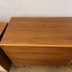 Kurt Thut vintage enfilade in 2 parts, walnut and metal from the 1950s.