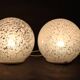 1980s Glass Globe Table Lamp , 3items available