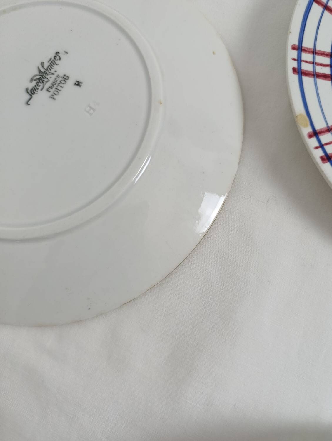 Sarreguemines Poitou plate