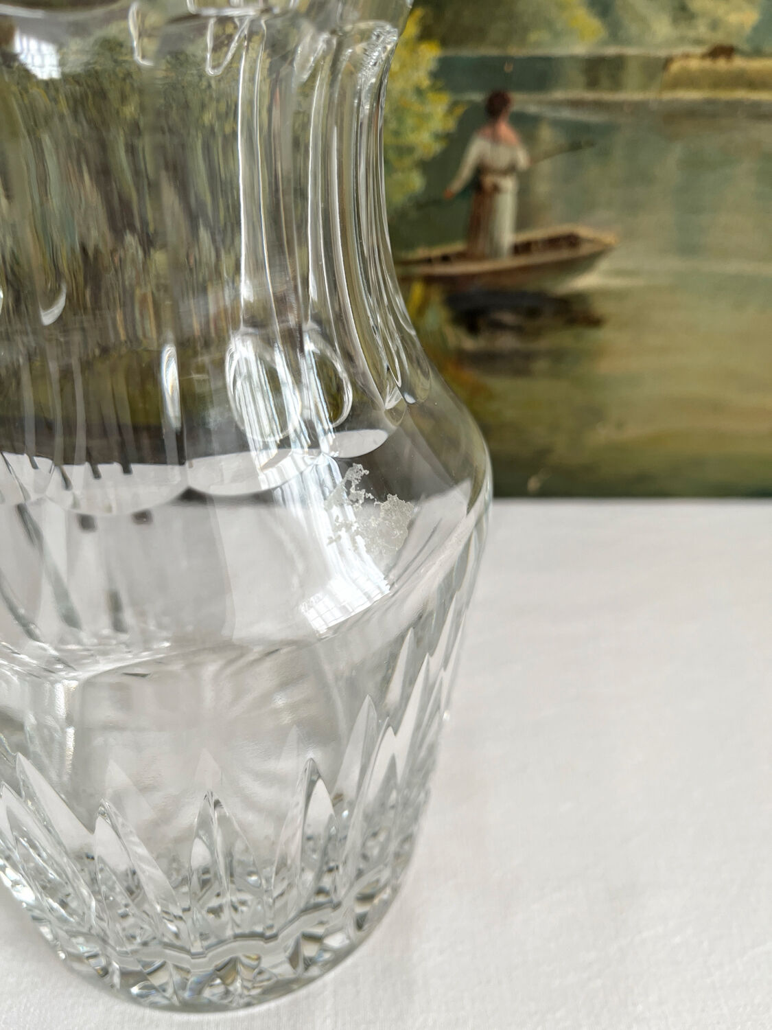 Saint Louis cut crystal water pitcher