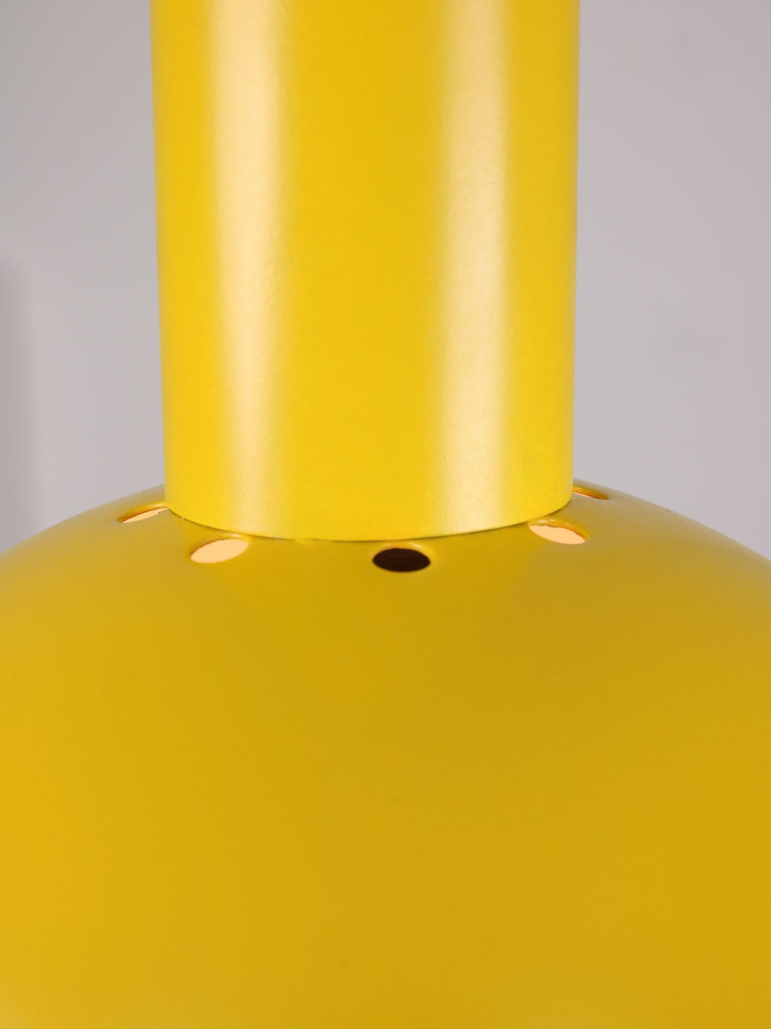 Vintage yellow metal lamp