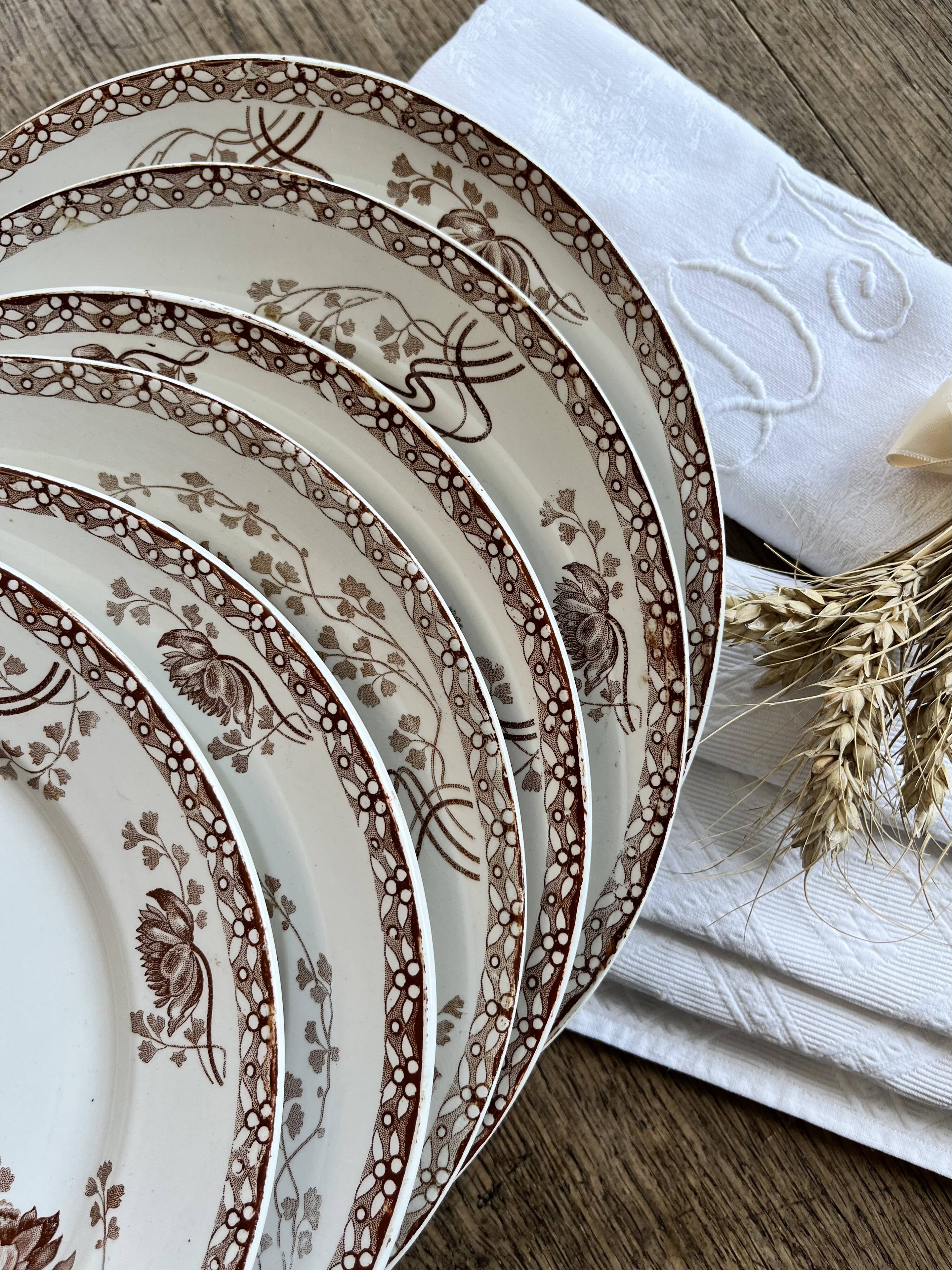 Plates Sarreguemines Royat