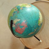 Earth globe vintage tripod