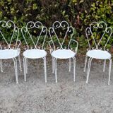 Garden furniture in wrought iron early 20th century