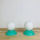 Paire de lampes boules style memphis, années 80