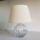 Lampe boule en verre soufflé mathias vintage