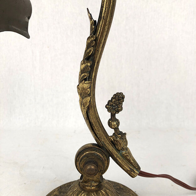 Bronze and copper articulated desk lamp circa 1900