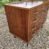 Dresser 4 drawers in varnished veneer