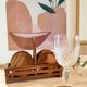 Sous verre en bois vintage