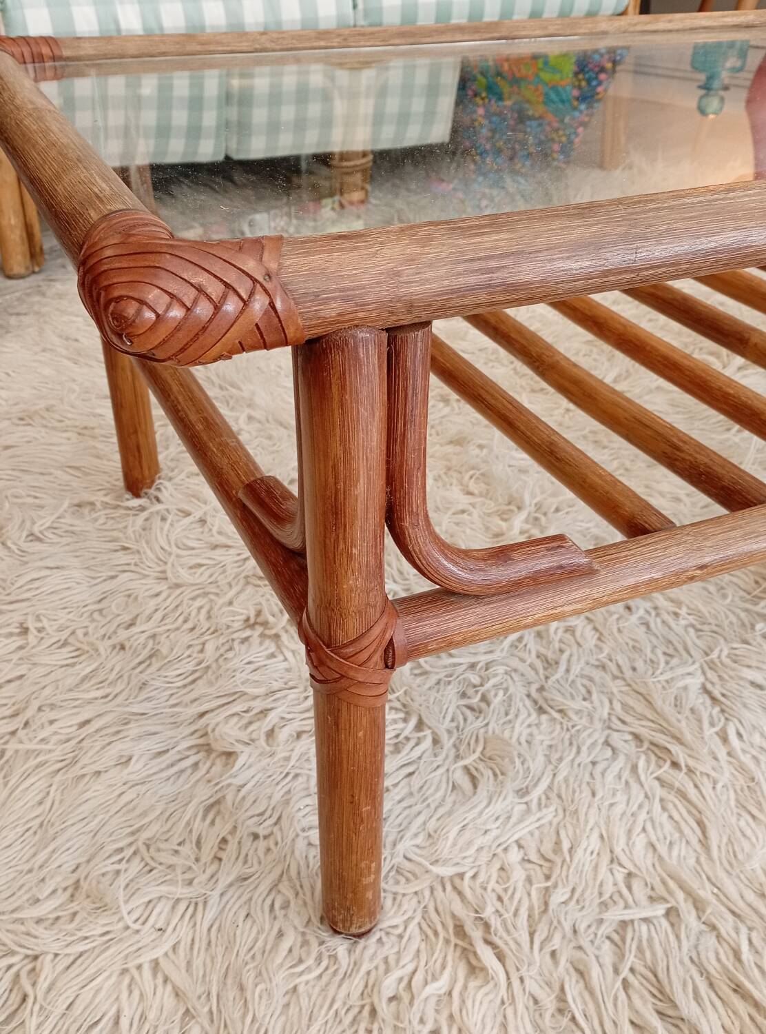 Bamboo coffee table
