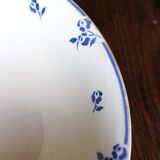 Blue salad bowl Digoin Art Deco Flowers
