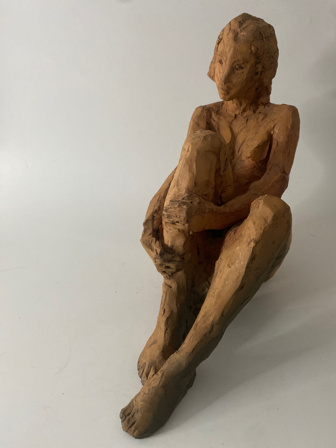 Nude Woman - Ceramic clay sculpture