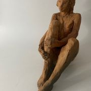Femme nue - Sculpture en terre céramique