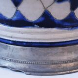 Pichet allemand émaillé Westerwald Biedermeir du XIXe siècle 2,5 L