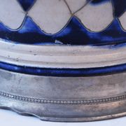 Pichet allemand émaillé Westerwald Biedermeir du XIXe siècle 2,5 L