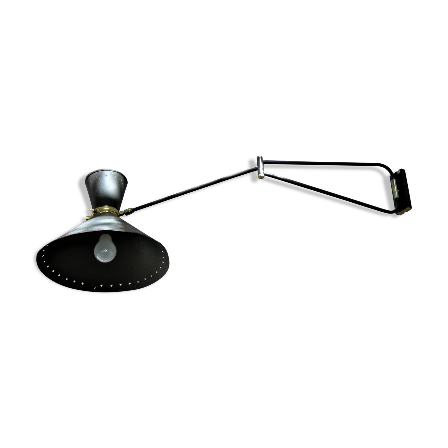 Roger Mathieu's diabolo sconce for Lunel with double lighting