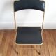 Lot de 2 chaises pliantes skai et métal