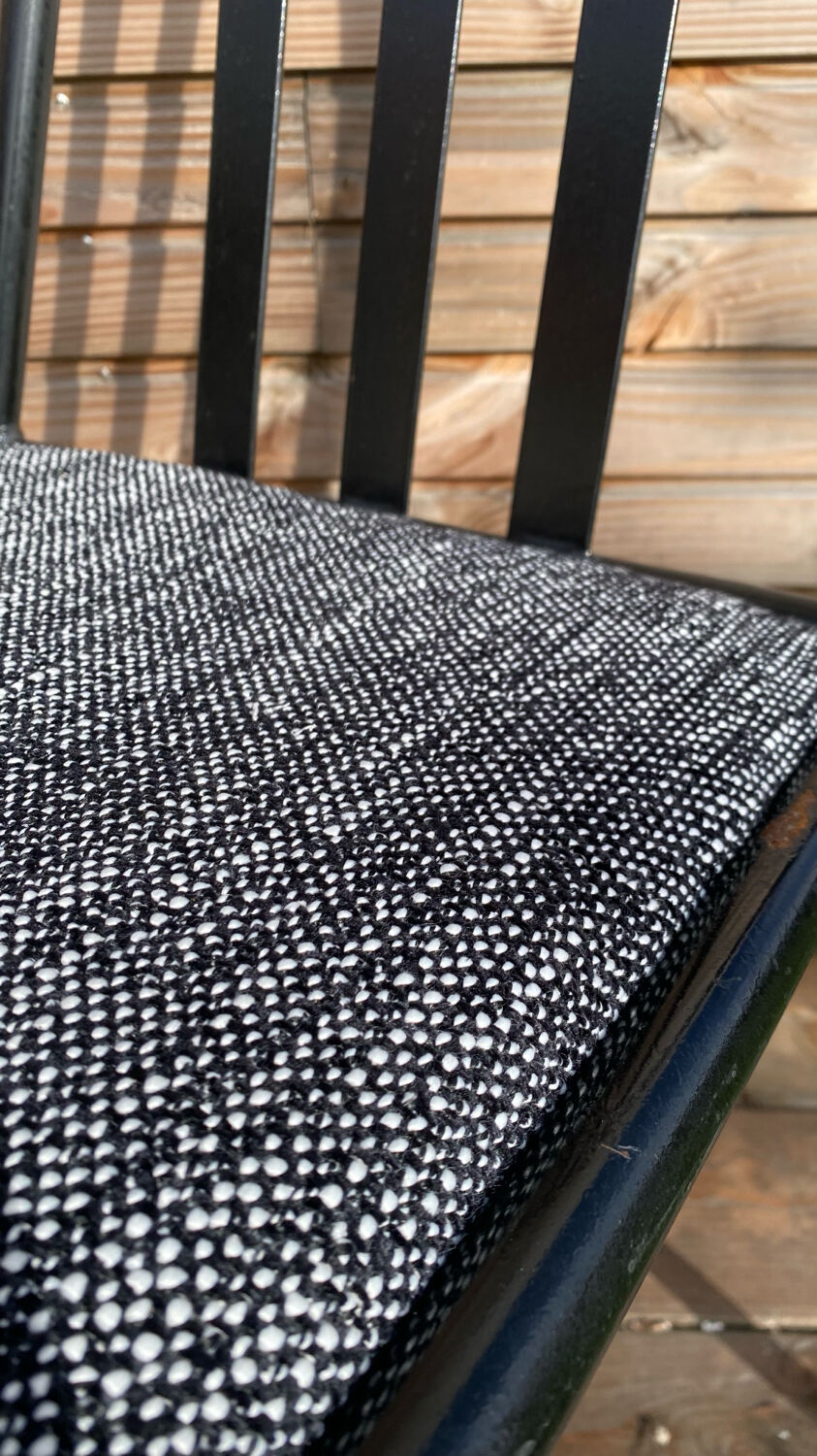 Black metal chair Mallet Stevens