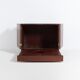 Vintage bar cabinet with brass markings