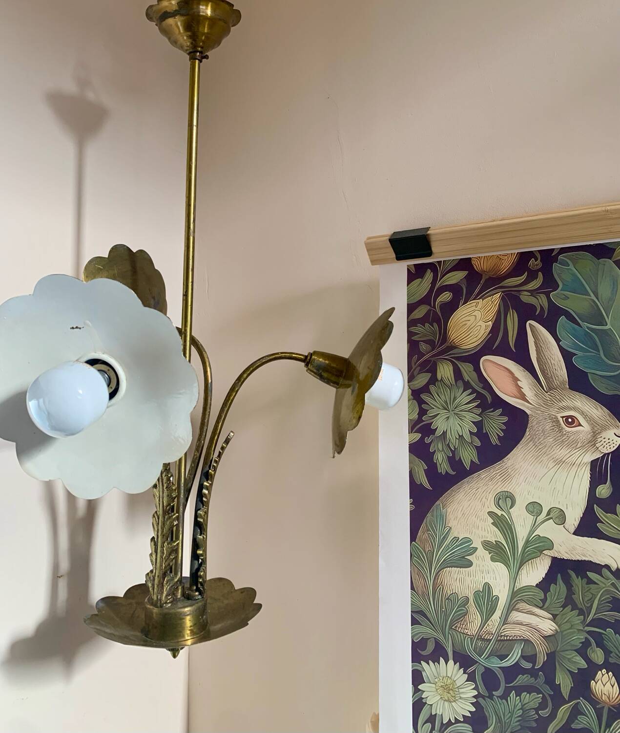 Vintage Art Nouveau pendant light