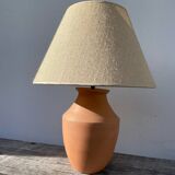 Terracotta ceramic lamp